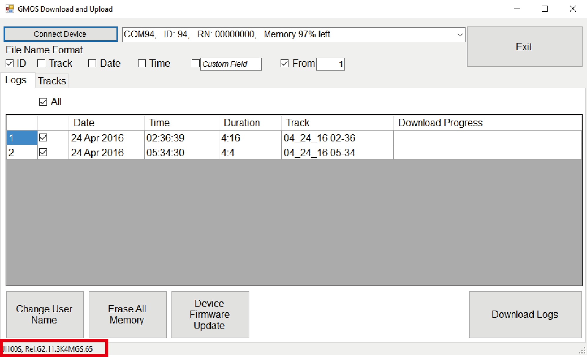 check firmware version